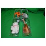 4 LIMITED EDITION BEANIE BABIES IN CASES