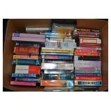 BOX OF ASSORT BOOKS AND CDs