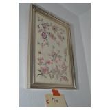 FRAMED CHINESE EMBROIDERED APPLIQUES