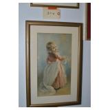 FRAMED PRINT OF LITTLE GIRL