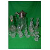 LOT OF ASSORTED GLASSWARE