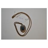 ONYX LOCKET WITH PEARLS