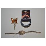 BUTTERFLY PENDANT AND MISC