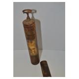 ANTIQUE BRASS FIRE EXTINGUISHER