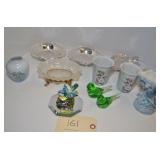 MISC GLASS AND PORCELAIN ITEMS
