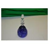 BOHEMIA CRYSTAL CUT TO CLEAR BELL