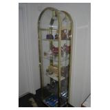 GLASS AND MIRRORED DISPLAY CABINET