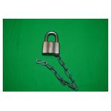 VINTAGE SARGENT & GREENLEAF UPRR PADLOCK