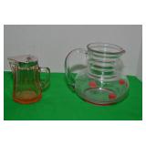 PAIR OF ANTIQUE GLASS PIECES