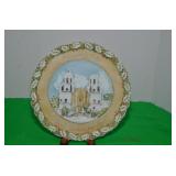 HAND PAINTED FENTON PLATE