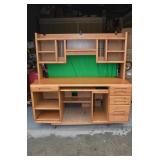 OAK OFFICE DESK 2PC