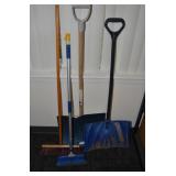 SNOW SHOVELS AND BROOMS