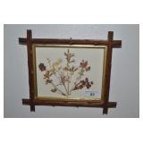 ADIRONDACK FRAME WITH PRESSED FLOWERS