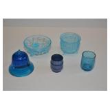 ANTIQUE BLUE GLASS