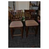 PAIR OF BAR STOOLS