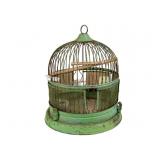 Vintage Primitive Farmhouse Metal Bird Cage