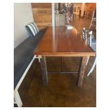 Wood tables long