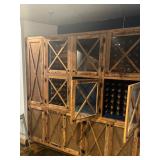 Wood wine cabinet 