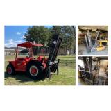 (1408) Taylor Yardster Forklift, Caterpillar EC20k Forklift & Hyster Forklift