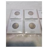Group of 8 Buffalo nickels