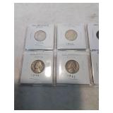 Group of  8 old jefferson nickels