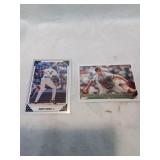 Group of two baseball cards , one is barry bonds