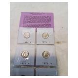 Eight brilliant uncirculated roosevelt dimes