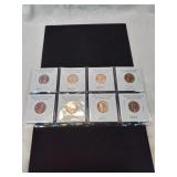 8 brilliant uncirculated old Lincoln cents
