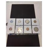 Group of 8 foreign coins