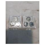 Group of six steel war pennies