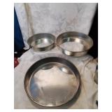 3 round cake baking pans
