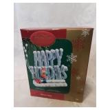 Carlton happy holidays snow days ornament
