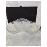 3 glass candle holders