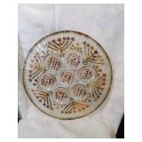 Art glass platter to celebrate the jewish