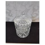 Crystal cotton ball container