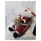 santa on rocking horse