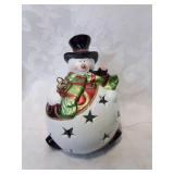 Snowman holiday decoration might light up
