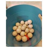 Bucket of golf balls