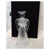 Crystal angel taper candle holder seven inches
