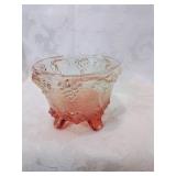 Amberina janette glass container
