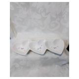 Love sweet love triple heart dish