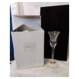 Two piece mikasa crystal candle holders