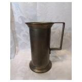 Heavy brass tankard made in france