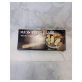 New magnifying glass with wooden handle