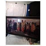 Framed cowboy boot print eighteen by thirty six
