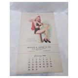 Earl morans girls of 1950s pinup calendar all