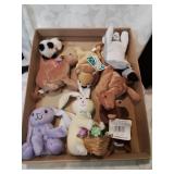 Flat of new small plush animals