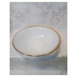 Fire king white and gold vegetable bowl