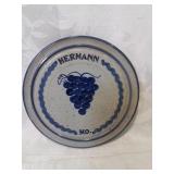 Herman missouri artist stoneware plate