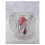 Crystal votive candle holder